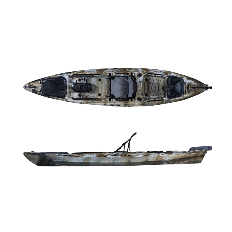 Fishing Kayak Sit In - เรือคายัคตกปลาขนาดใหญ่ 4 เมตร คุณภาพสูง พกพาสะดวก เรือแคนูตกปลา