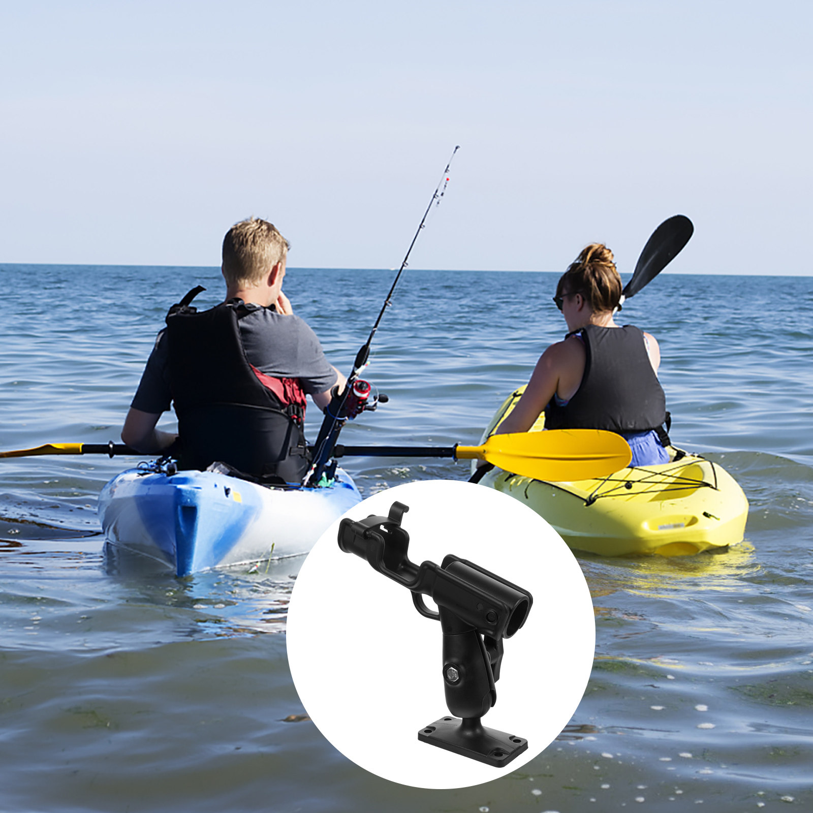 ที่วางคันเบ็ดตกปลาแบบหมุนได้ 3 - Fishing Kayak Rod Holder บทวิจารณ์และราคา