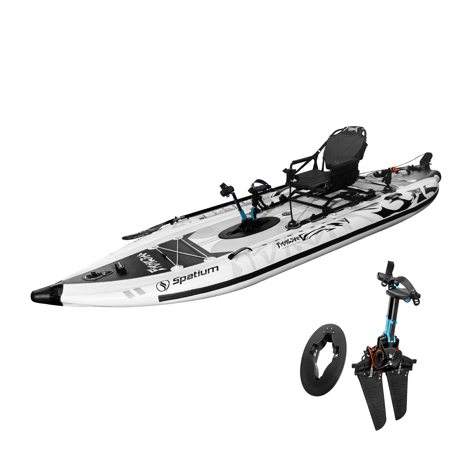 เรือคายัคเป่าลม Spatium 11.5 ฟ - Fishing Kayak Seat บทวิจารณ์และราคา