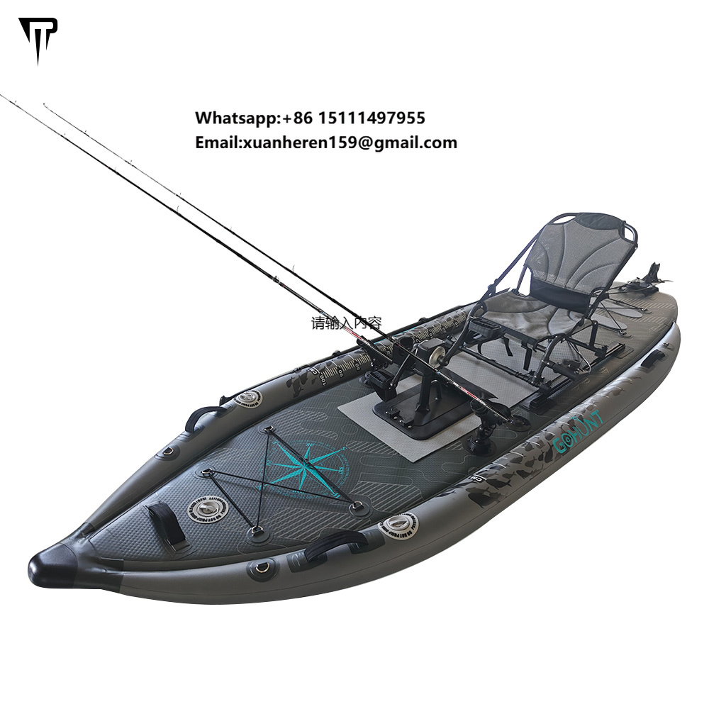เรือคายัคเป่าลมรุ่นใหม่ JTRDA  - Fishing Kayak Pedal Drive บทวิจารณ์และราคา