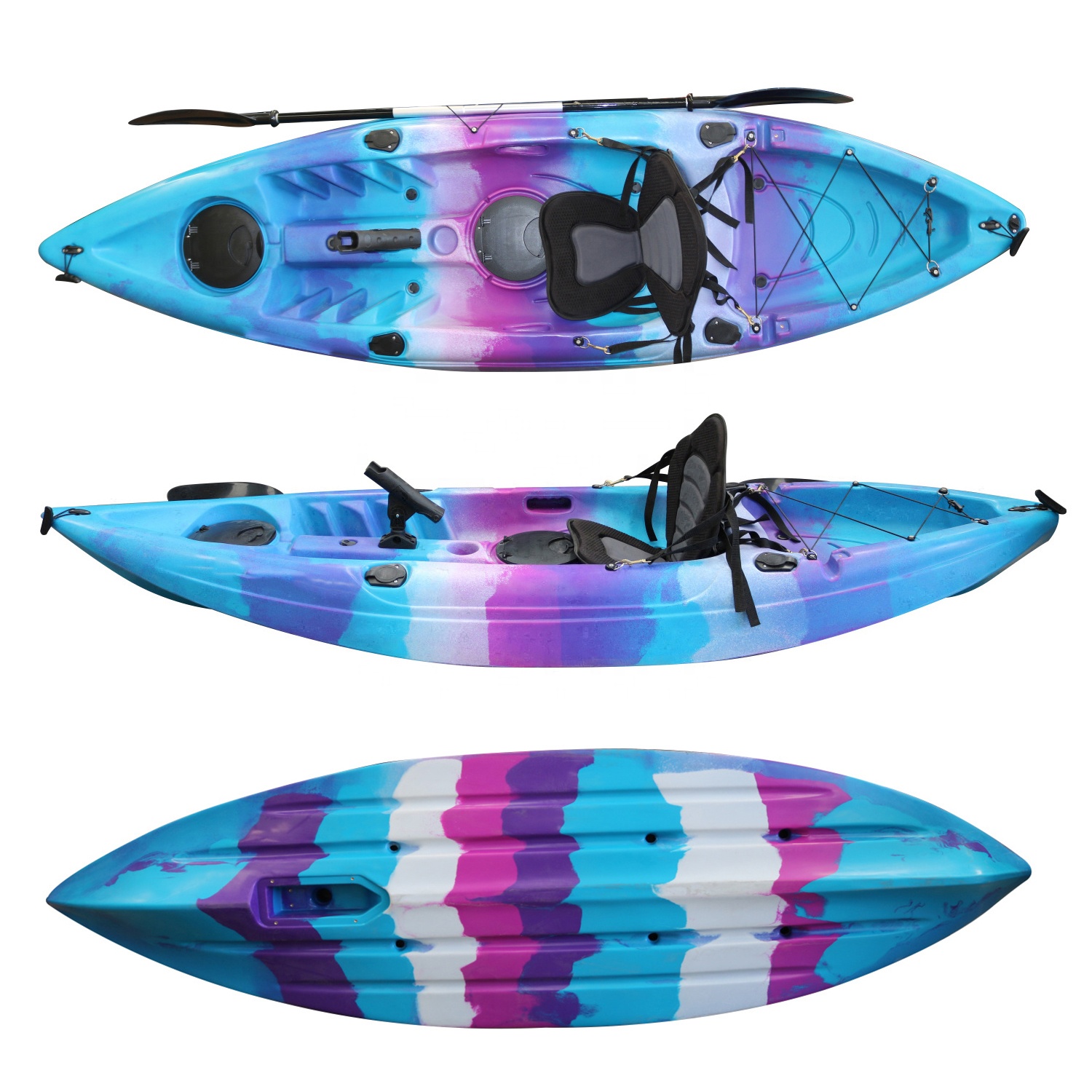 เรือคายัคพลาสติกแบบนั่งบน ขนาด - Fishing Kayak Sit In บทวิจารณ์และราคา