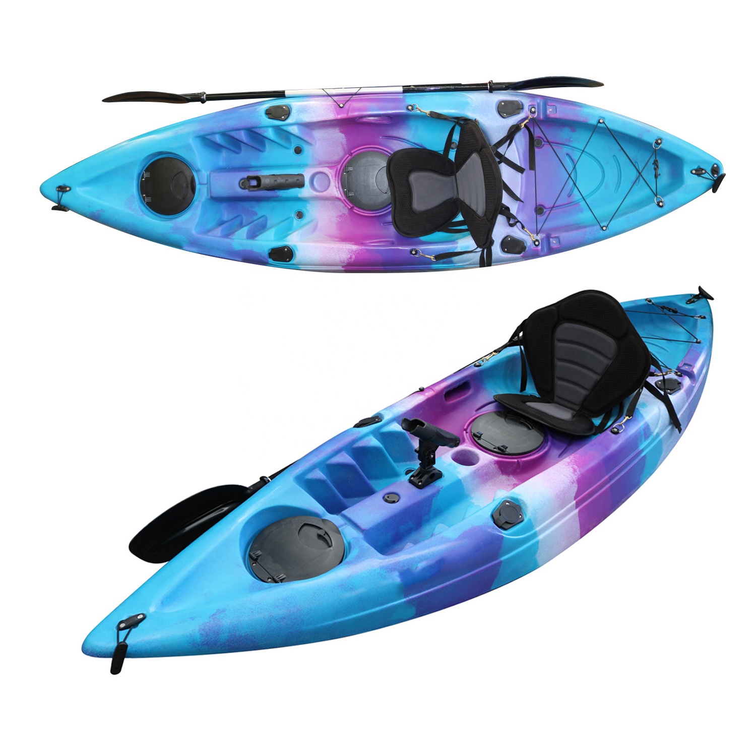 เรือคายัคพลาสติกแบบนั่งบน ขนาด - Fishing Kayak Sit In บทวิจารณ์และราคา